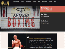 Tablet Screenshot of cityofangelsboxing.com